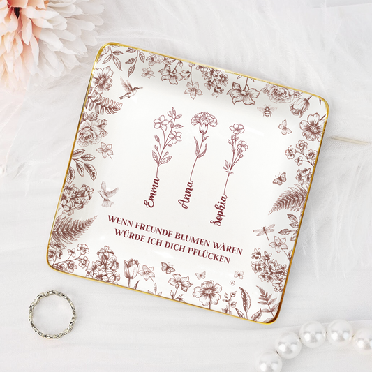 85992GE2 es dauert lange bis freundschaften so tief werden personalisierte geschenke beste freundin schmuckschale toile de jouy 85992