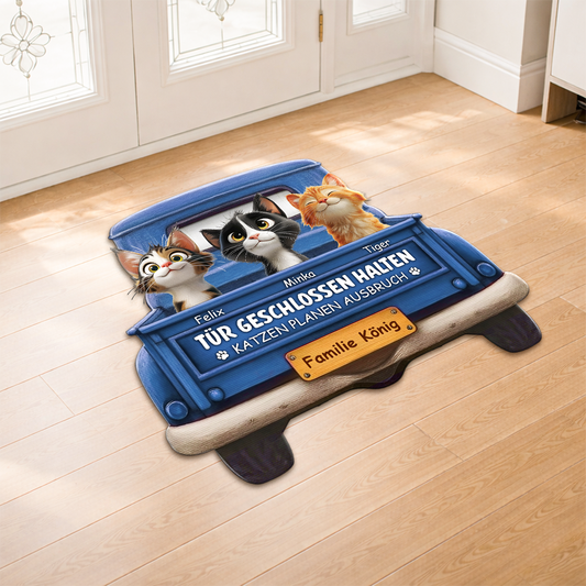 8624AGE2 tur geschlossen halten katzen planen ausbruch personalisierte geschenke katze fussmatte unregelmassige form auto 8624ad8qbd