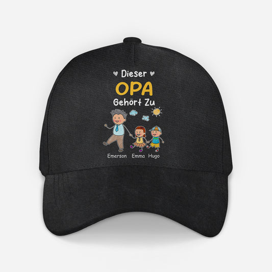 8693JGE1 dieser opa gehort zu personalisiertes geschenk kappe opa papa strichmannchen 8693jsp5b