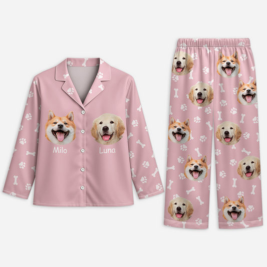 8714VGE1 hund pfoten personalisierte geschenke foto schlafanzug 8714vakzc