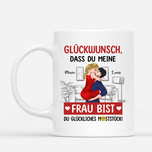 8718MGE1 gluckwunsch dass du mein mann bistmeine frau bist personalisierte paar geschenke tassen 8718mnpsg