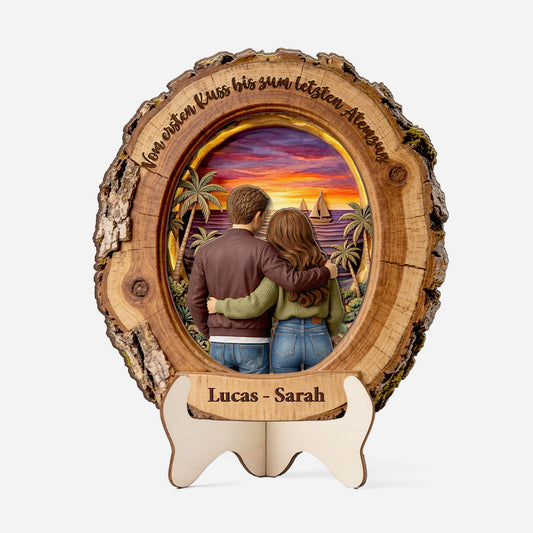 8721QGE1 3d druck effekt liebespaar personalisierte paar geschenke holzaufsteller 8721qapwg
