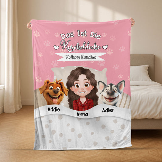 8724BGE1 das ist die kuscheldecke meines hundes personalisiertes hunde geschenk decke schlafen 8724b8hsc_2