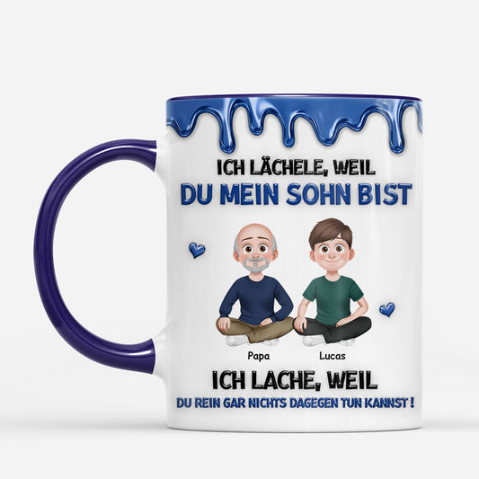 8740MGE2 3d druck effekt ich lachele weil du mein sohn bist personalisiertes geschenk tasse sohn tochter blau 8740mtpla_e739a7cf 6a04 41bc a124 6c579ddfd787