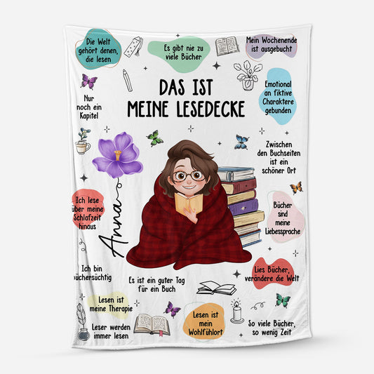 8771BGE1 lustige spruche bucherwurm personalisiert_e geschenke fur leseratten frauen kuscheldecke 8771bcfsa