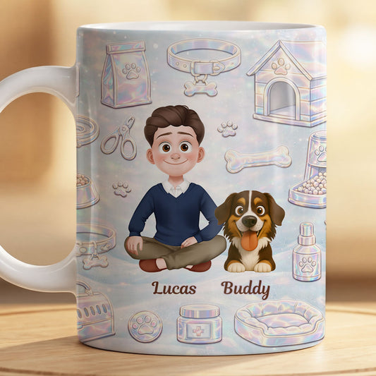 8935MGE1 3d druck effekt hund und mensch_ personalisiertes hunde geschenk tasse holografie 8935m3vcc_1