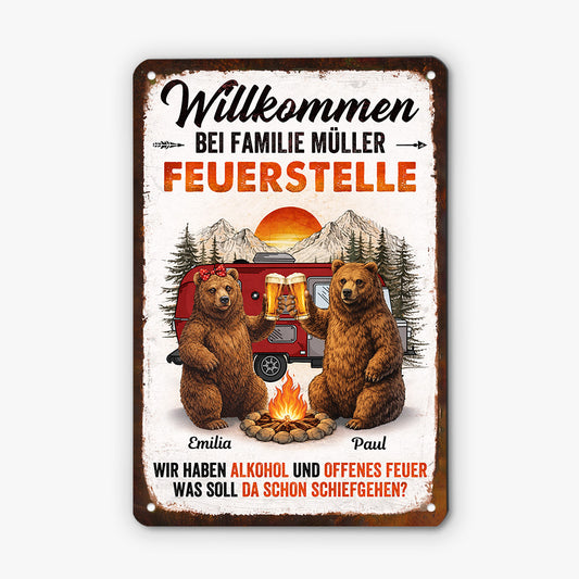8980EGE1 feuerstelle personalisierte camping geschenke_ schild paar bar 8980e6qrg