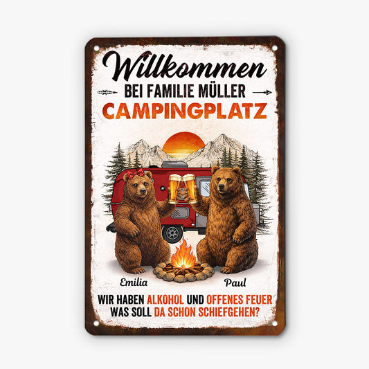 8980EGE2 feuerstelle personalisierte camping geschenke_ schild paar bar 8980e6qrg