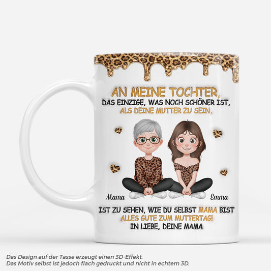 8993MGE1 3d druck effekt meine tochter wird mutter spruche personalisierte geschenke tochter tasse 8993m8qaa