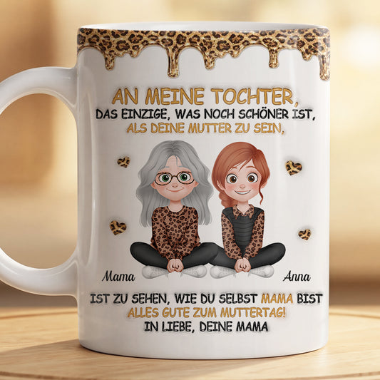 8993MGE2 3d druck effekt meine tochter wird mutter spruche personalisierte geschenke tochter tasse 8993m8qaa