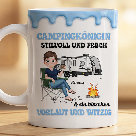 9002MGE1 3d druck effekt campingkonigin personalisierte geschenke fur frauen camping tasse 9002m3vwa_2