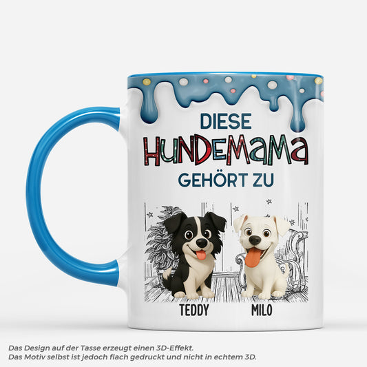 9036MGE1 3d druck effekt dieser hundepapa gehort zu personalisiertes hunde geschenk tasse punktchenmuster 9036mafoc
