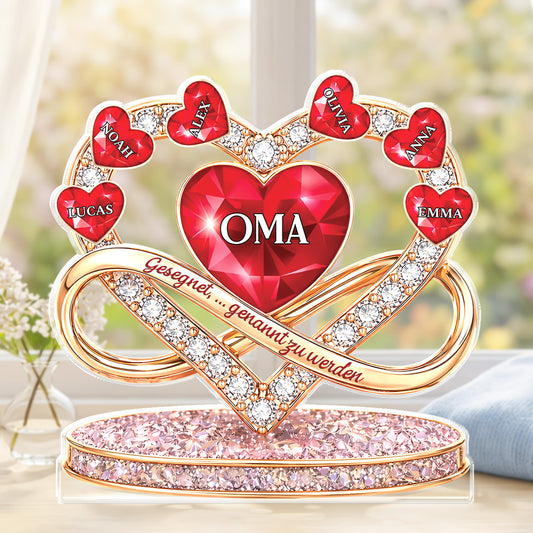 9058AGE1 3d druck effekt gesegnet mama genannt zu werden personalisiertes geschenk acryl aufsteller mama oma 9058arsvta_2