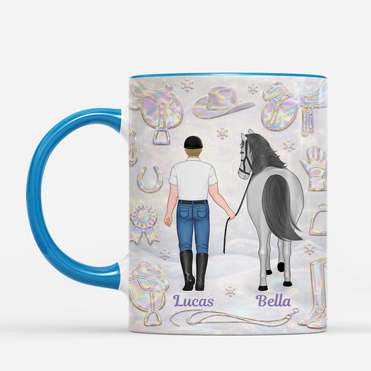 9078MGE2 3d druck effekt pferde hinterlassen hufspuren in deinem herzen personalisierte geschenke pferd tasse 9078m8qch