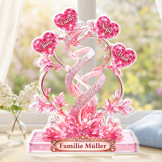 9081AGE1 3d druck effekt familie personalisiertes geschenk acryl aufsteller 9081ar8pci