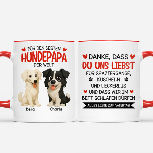 9109MGE1 fur die beste hundemama der welt personalisiertes hunde geschenk tasse 9109mac1c