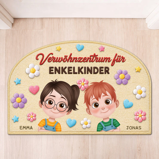 9110AGE1 3d druck effekt verwohnzentrum fur enkelkinder personalisiertes geschenk fussmatte oma und opa unregelmassige form 9110adtyna