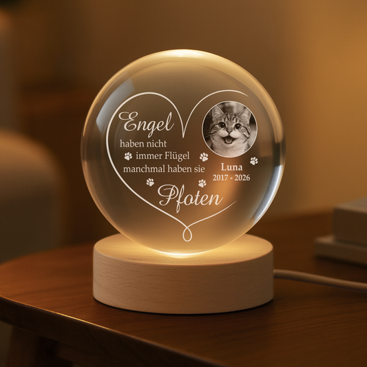 9127LGE2 engel haben nicht immer flugel manchmal haben sie pfoten personalisierte trauergeschenke kristallkugel foto hund katze 9127l3fpc_6ba47022 9c87 4e45 ba7b 31db5b9d2965