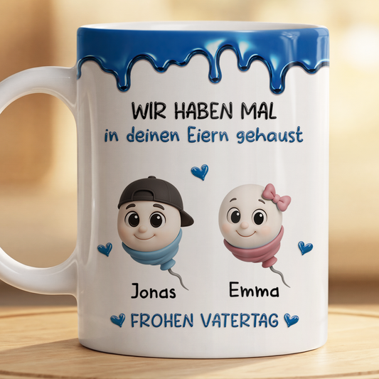 9185MGE2 3d druck effekt danke dass du uns nicht geschluckt hast muttertag vatertag personalisiertes geschenk mama papa tasse cartoon 9185mtfna
