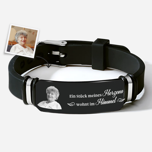 9187JGE1 spruch verstorbene mutter personalisierte trauergeschenke armband mit foto_ mama papa 9187j3fca