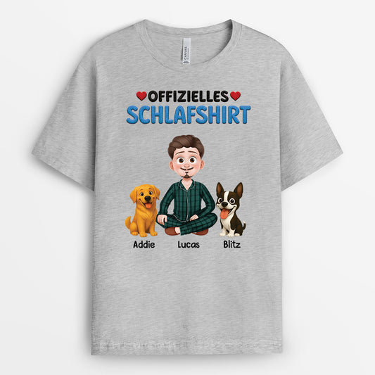 9191AGE1 offizielles schlafshirt hund personalisiertes hunde geschenk t shirt cartoon 9191a3d5c