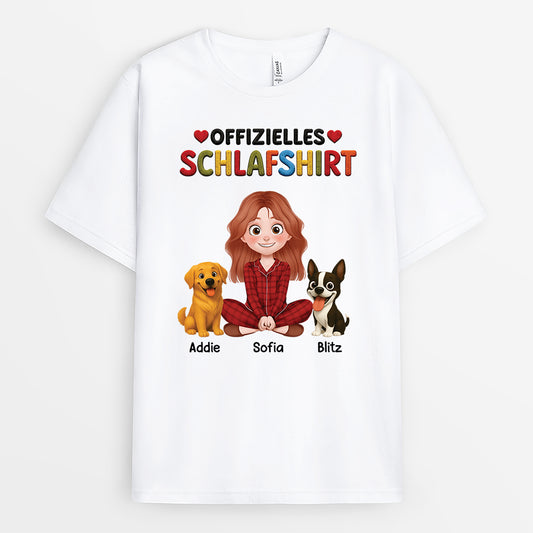9191AGE2 offizielles schlafshirt hund personalisiertes hunde geschenk t shirt cartoon 9191a3d5c