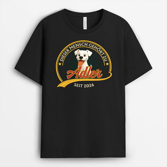 9203AGE1 dieser mensch gehort zu personalisiertes hunde geschenk t shirt vintage 9203aaysc