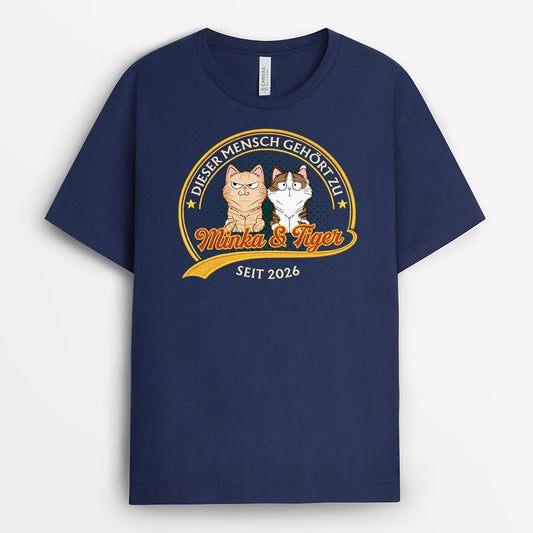 9203AGE2 dieser mensch gehort zu personalisierte geschenke katze t shirt vintage 9203aaysd