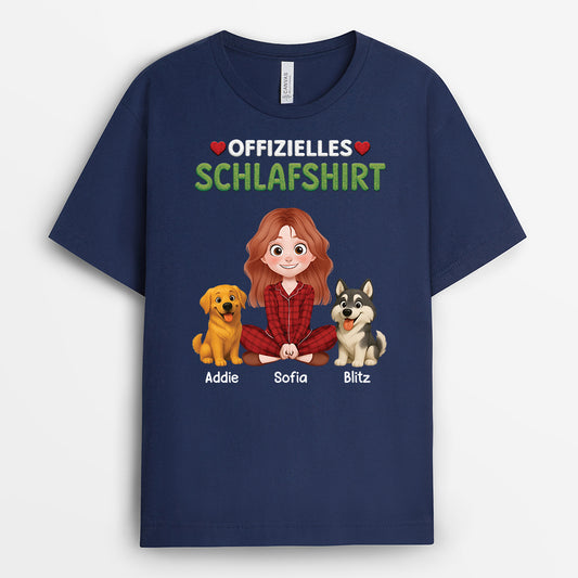 9229AGE2 offizielles schlafshirt hund personalisiertes hunde geschenk t shirt herzen 9229a3dmc