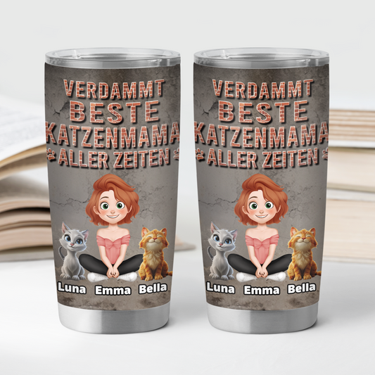 9249TGE2 3d druck effekt verdammt beste katzenmama aller zeiten personalisierte geschenke katze thermobecher 590 ml 9249tte1d
