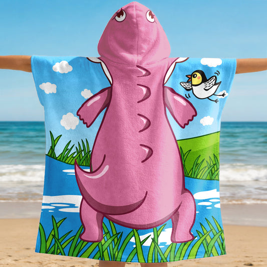 9269AGE2 dinosaurier personalisierte geschenke kinder strandponcho 9269absdak