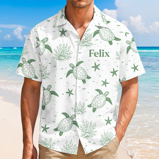 9283AGE2 meeresschildkroten personalisierte geschenke fur frauen hawaiihemd 9283aaneza