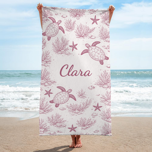 9283BGE2 meeresschildkroten personalisierte geschenke fur frauen strandtuch 9283bneza