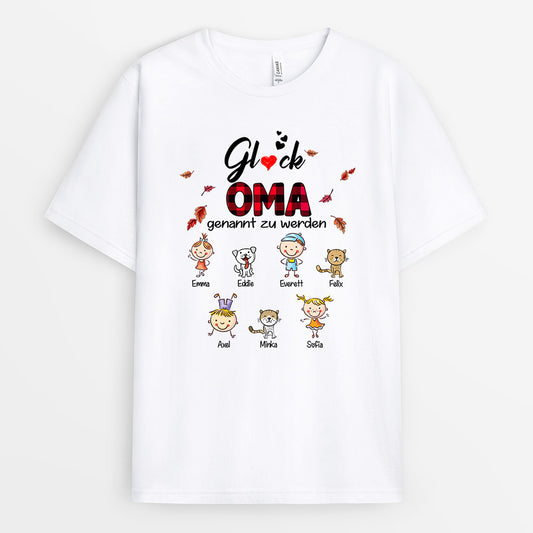 0002A010AGE1 personalisierte geschenke T Shirt kind oma mama haustier