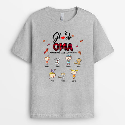 0002A010AGE2 personalisierte geschenke T Shirt kind oma mama haustier
