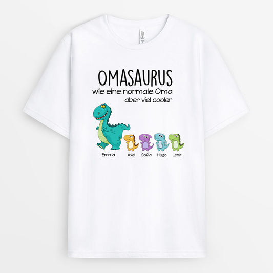0009A010AGE1 personalisierte geschenke T Shirt dinosaurier oma mama_ab1cf015 1832 4f83 a166 fce949a0206f