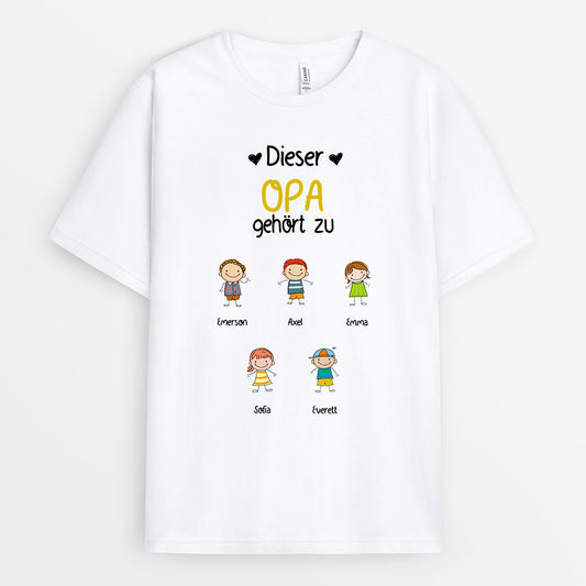0014A040BGE1 individuelle aufmerksamkeiten T Shirt kinder opa papa