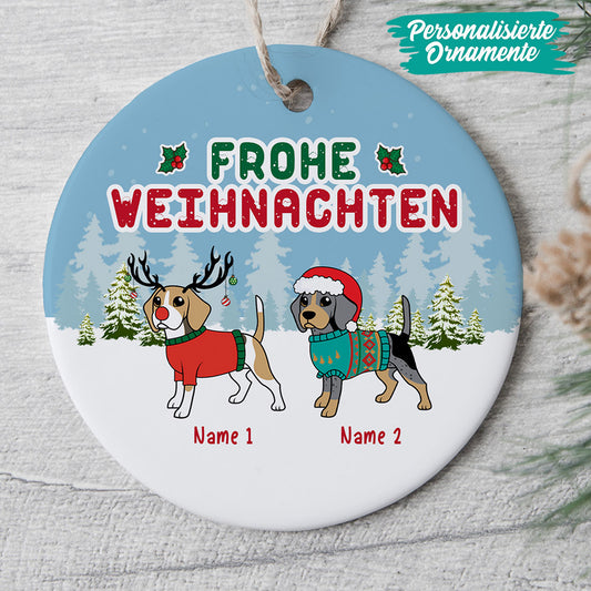 0016O040CGE3 personalisierte aufmerksamkeiten Ornament hunde hundeliebhaber