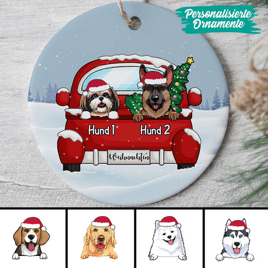 0033O040CGE2 personalisierte geschenke Ornament hunde hundeliebhaber weihnachten