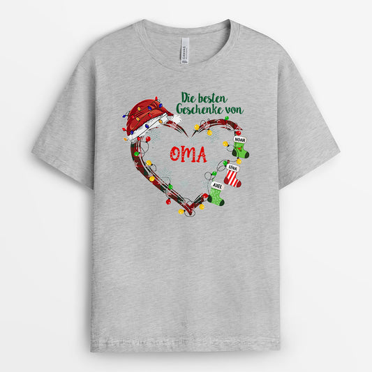 0043A030AGE1 personalisierte aufmerksamkeiten T Shirt herz oma mama weihnachten