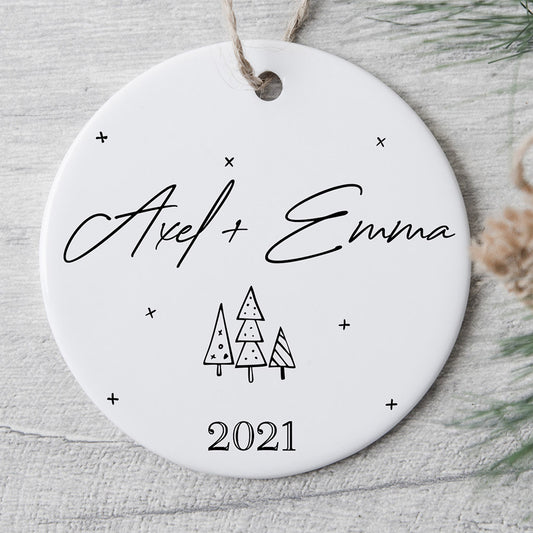 0045O010GGE1 personalisierte geschenke Ornament paar paar weihnachten