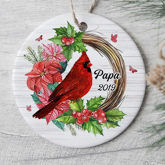 0062O030BGE1 personalisierte Ornament geschenke vogel papa mama