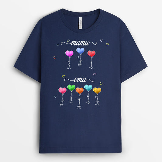 0066A040AGE1 personalisierte T Shirt geschenke ballon oma mama