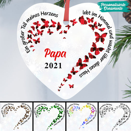 0069O040BGE2 individuelle Ornament aufmerksamkeiten herz familie weihnachten denkmal