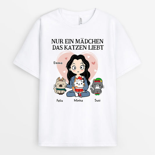 0082A040DGE1 personalisierte T Shirt geschenke katzen katzenliebhaber weihnachts