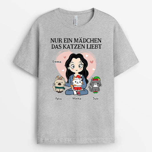 0082A040DGE2 individuelle T Shirt aufmerksamkeiten katzen katzenliebhaber weihnachts