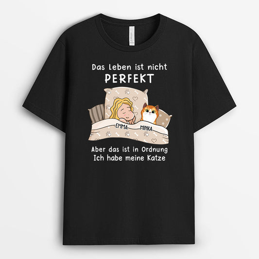 0090A010CGE1 Personalisierte Geschenke T Shirt Katze Katzenliebhaber Katzenbesitzer