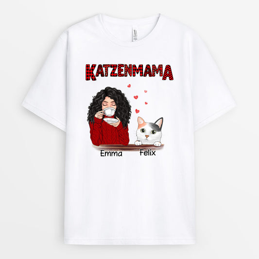 0095A010DGE1 personalisierte T Shirt geschenke katzen katzenliebhaber katzenmama