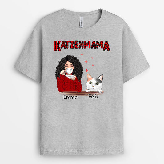 0095A010DGE2 individuelle T Shirt aufmerksamkeiten katzen katzenliebhaber katzenmama