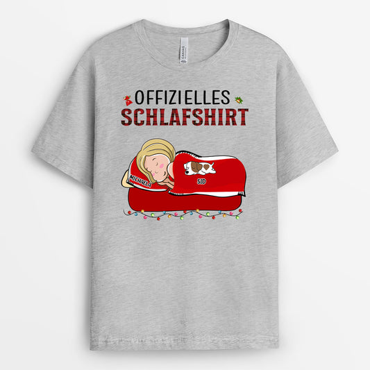 0099A010CGE2 individuelle T Shirt aufmerksamkeiten hunde hundeliebhaber offizielles schlafshirt